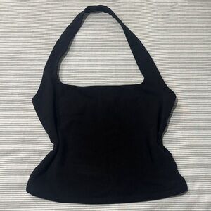 Garage black halter top